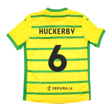 2023-2024 Norwich City Home Shirt (Kids) (Huckerby 6)