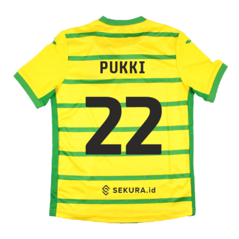 2023-2024 Norwich City Home Shirt (Kids) (Pukki 22)