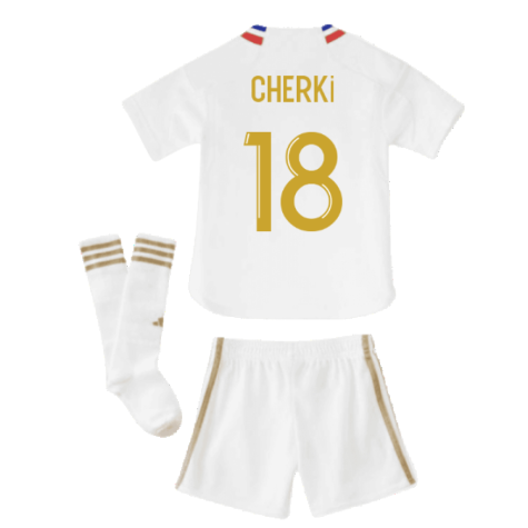 2023-2024 Olympique Lyon Home Mini Kit (Cherki 18)