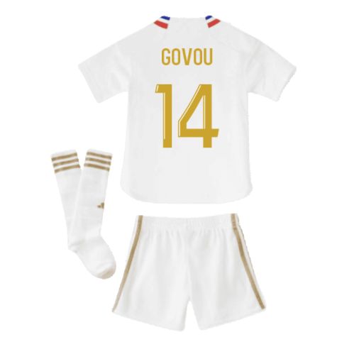 2023-2024 Olympique Lyon Home Mini Kit (Govou 14)