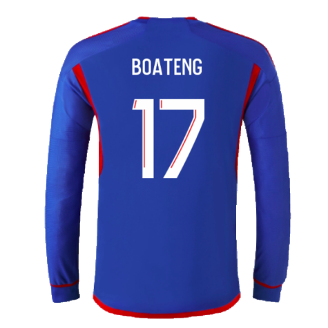 2023-2024 Olympique Lyon Long Sleeve Away Shirt (Boateng 17)