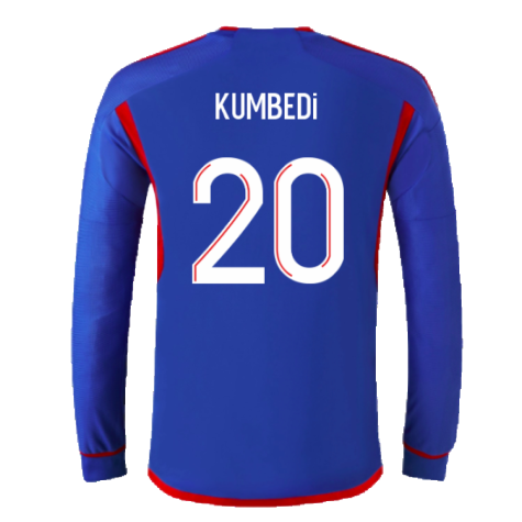 2023-2024 Olympique Lyon Long Sleeve Away Shirt (Kumbedi 20)