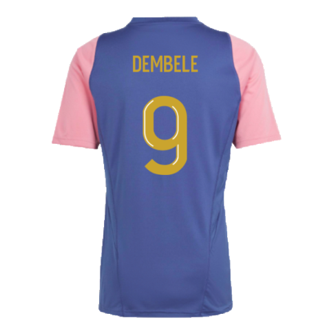 2023-2024 Olympique Lyon Training Jersey (Navy) (Dembele 9)