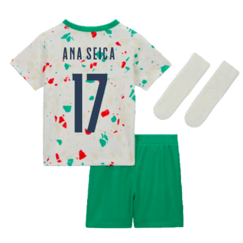 2023-2024 Portugal Away Infants Baby Kit (Ana Seica 17)