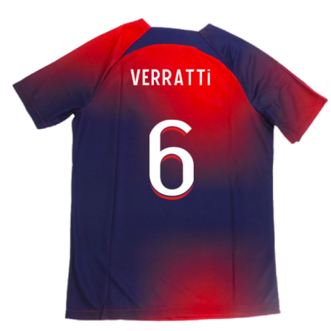 2023-2024 PSG Academy Pro Dri-FIT Pre-Match Shirt (Red) (Verratti 6)