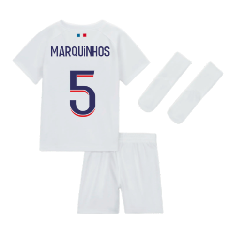 2023-2024 PSG Away Baby Kit (Marquinhos 5)