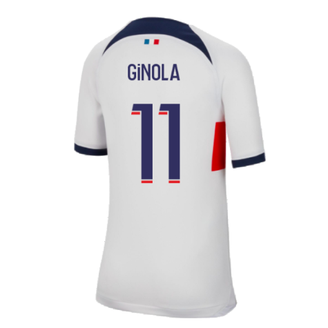 2023-2024 PSG Away Shirt (Kids) (Ginola 11)