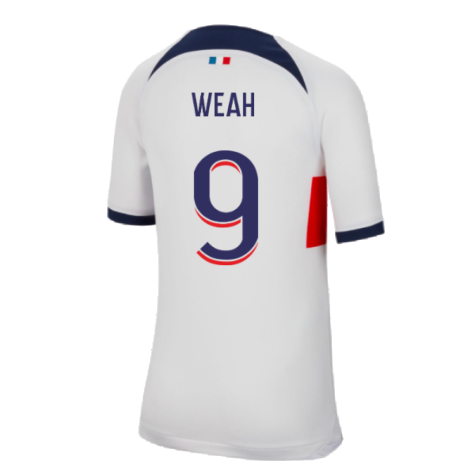 2023-2024 PSG Away Shirt (Kids) (Weah 9)
