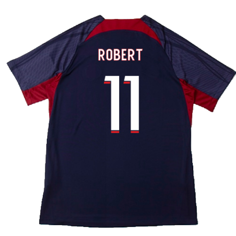 2023-2024 PSG Dri-Fit Strike Training Shirt (Navy) (Robert 11)