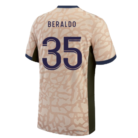 2023-2024 PSG Fourth Vapor Football Shirt (Beraldo 35)