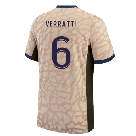 2023-2024 PSG Fourth Vapor Football Shirt (Verratti 6)