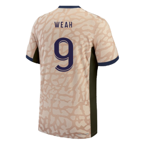 2023-2024 PSG Fourth Vapor Football Shirt (Weah 9)