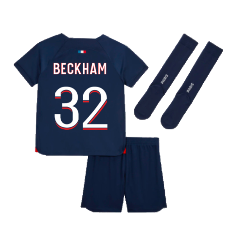 2023-2024 PSG Home Mini-Kit (Beckham 32)