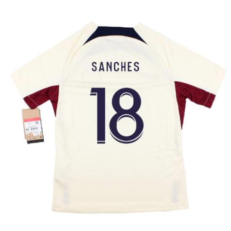 2023-2024 PSG Strike Dri-Fit Training Shirt (Cream) - Kids (R Sanches 18)