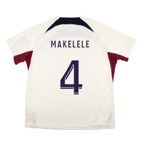 2023-2024 PSG Strike Dri-Fit Training Shirt (Cream) (Makelele 4)