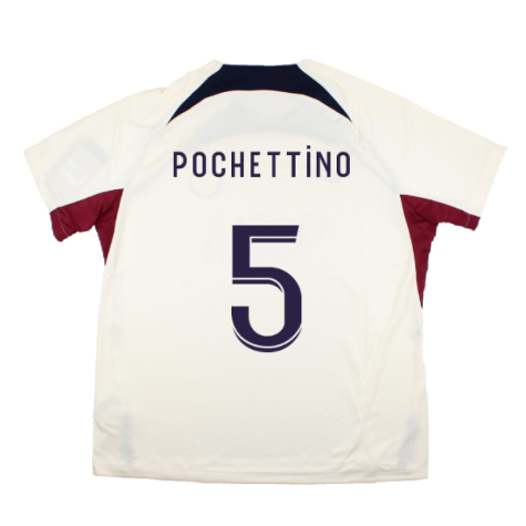 2023-2024 PSG Strike Dri-Fit Training Shirt (Cream) (Pochettino 5)