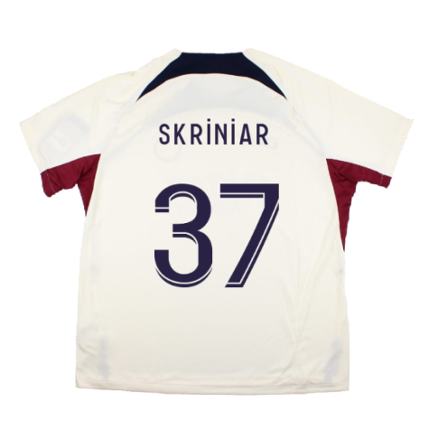 2023-2024 PSG Strike Dri-Fit Training Shirt (Cream) (Skriniar 37)