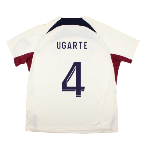 2023-2024 PSG Strike Dri-Fit Training Shirt (Cream) (Ugarte 4)