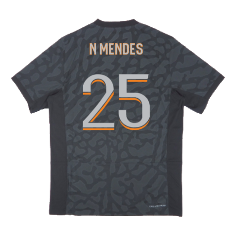 2023-2024 PSG Third Authentic Players Shirt (N Mendes 25)