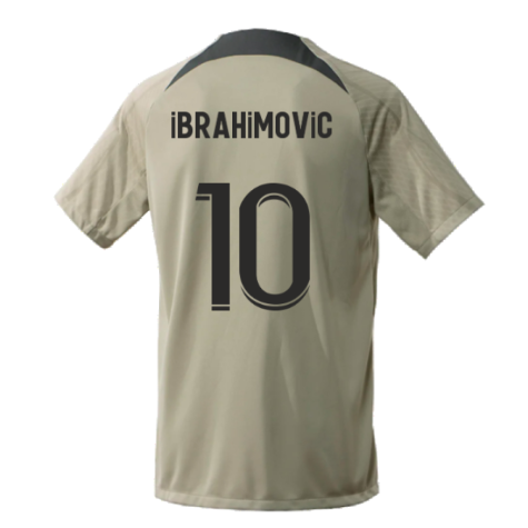 2023-2024 PSG Training Shirt (Stone) (Ibrahimovic 10)