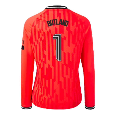 2023-2024 Rangers Away Goalkeeper LS Shirt (Hot Coral) - Kids (Butland 1)