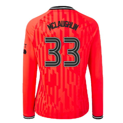 2023-2024 Rangers Away Goalkeeper LS Shirt (Hot Coral) - Kids (McLaughlin 33)