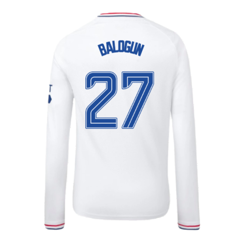 2023-2024 Rangers Away Long Sleeve Shirt (Kids) (Balogun 27)