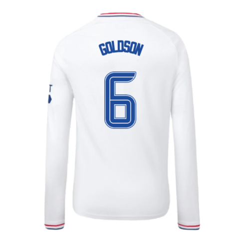 2023-2024 Rangers Away Long Sleeve Shirt (Kids) (Goldson 6)