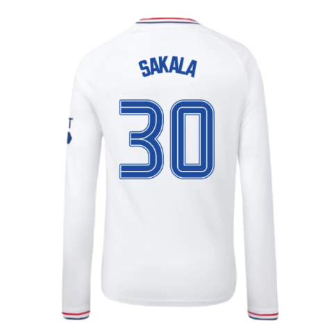 2023-2024 Rangers Away Long Sleeve Shirt (Kids) (Sakala 30)