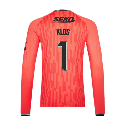 2023-2024 Rangers Away LS Goalkeeper Shirt (Hot Coral) (Klos 1)