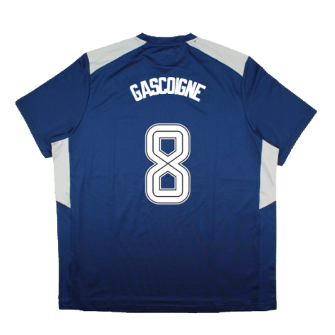 2023-2024 Rangers Coaches Match Day Tee (Blue) (Gascoigne 8)
