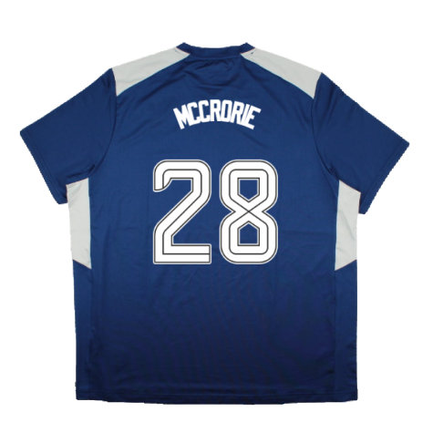 2023-2024 Rangers Coaches Match Day Tee (Blue) (McCrorie 28)