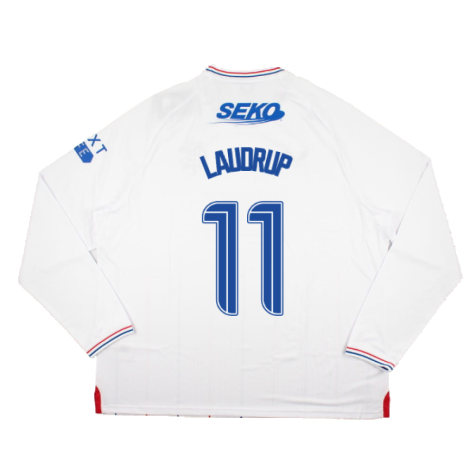 2023-2024 Rangers Long Sleeve Away Shirt (Laudrup 11)