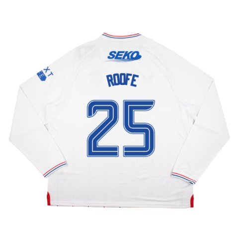 2023-2024 Rangers Long Sleeve Away Shirt (Roofe 25)