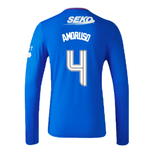 2023-2024 Rangers Long Sleeve Home Shirt (Amoruso 4)