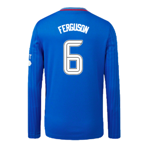 2023-2024 Rangers Long Sleeve Home Shirt (Kids) (Ferguson 6)