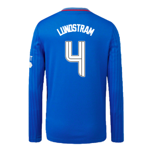 2023-2024 Rangers Long Sleeve Home Shirt (Kids) (Lundstram 4)