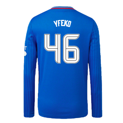 2023-2024 Rangers Long Sleeve Home Shirt (Kids) (Yfeko 46)