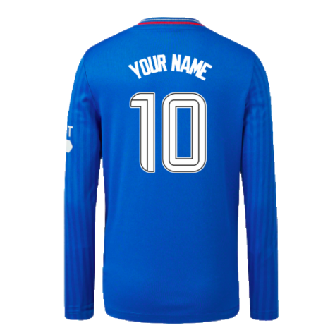 2023-2024 Rangers Long Sleeve Home Shirt (Kids) (Your Name)