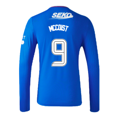 2023-2024 Rangers Long Sleeve Home Shirt (McCoist 9)