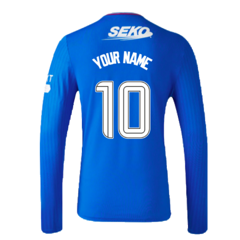 2023-2024 Rangers Long Sleeve Home Shirt (Your Name)