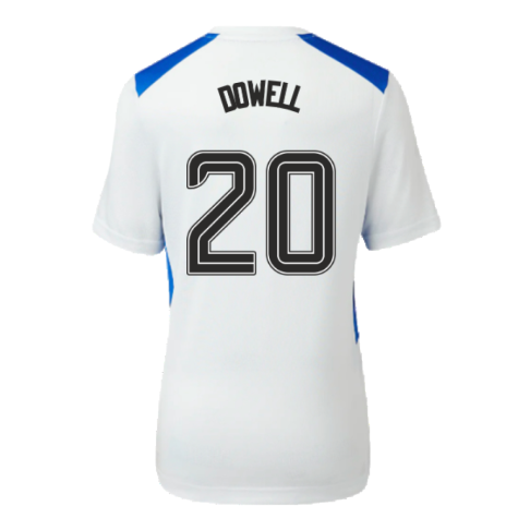 2023-2024 Rangers Players Match Day Home Tee (White) - Kids (Dowell 20)