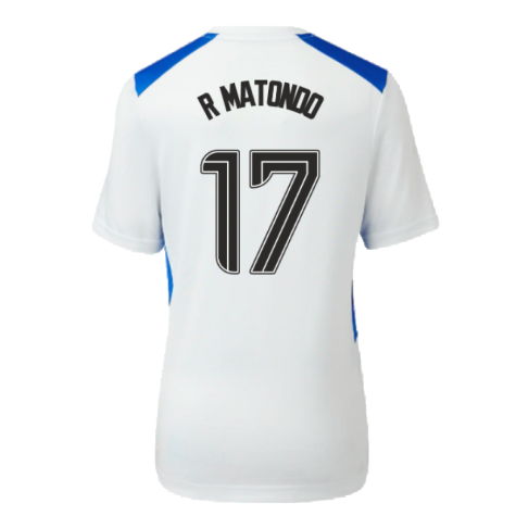 2023-2024 Rangers Players Match Day Home Tee (White) - Kids (R Matondo 17)