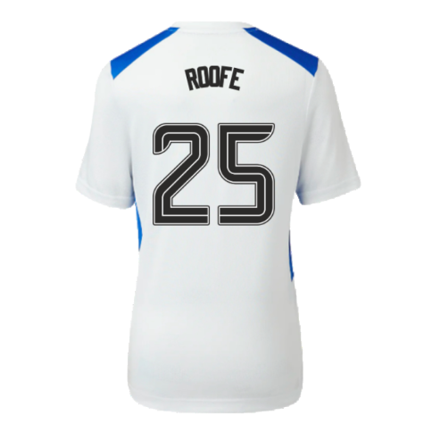 2023-2024 Rangers Players Match Day Home Tee (White) - Kids (Roofe 25)