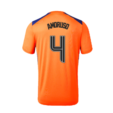 2023-2024 Rangers Players Third Match Day Tee (Orange) (Amoruso 4)