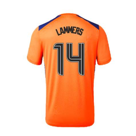 2023-2024 Rangers Players Third Match Day Tee (Orange) (Lammers 14)