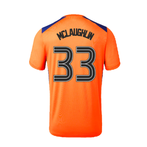 2023-2024 Rangers Players Third Match Day Tee (Orange) (McLaughlin 33)