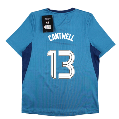 2023-2024 Rangers Players Training Tee (Deep Water) - Kids (Cantwell 13)