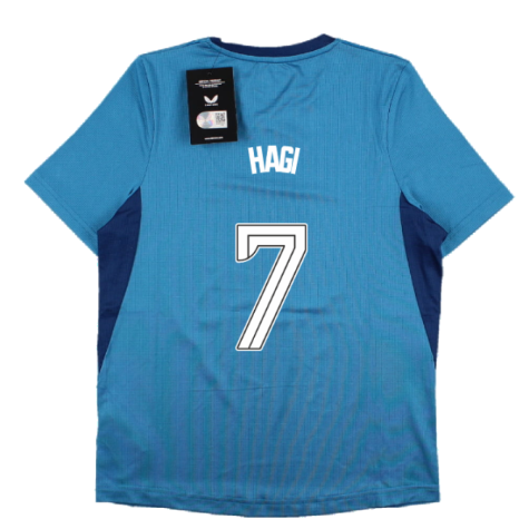 2023-2024 Rangers Players Training Tee (Deep Water) - Kids (Hagi 7)