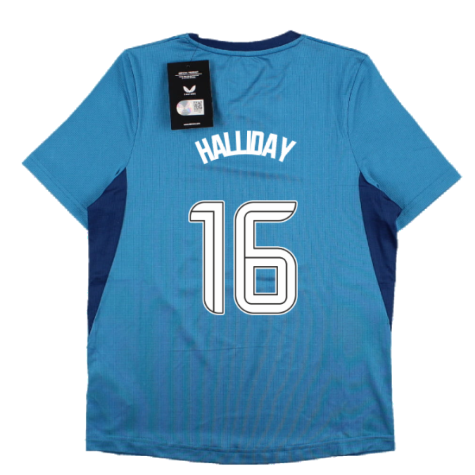 2023-2024 Rangers Players Training Tee (Deep Water) - Kids (Halliday 16)